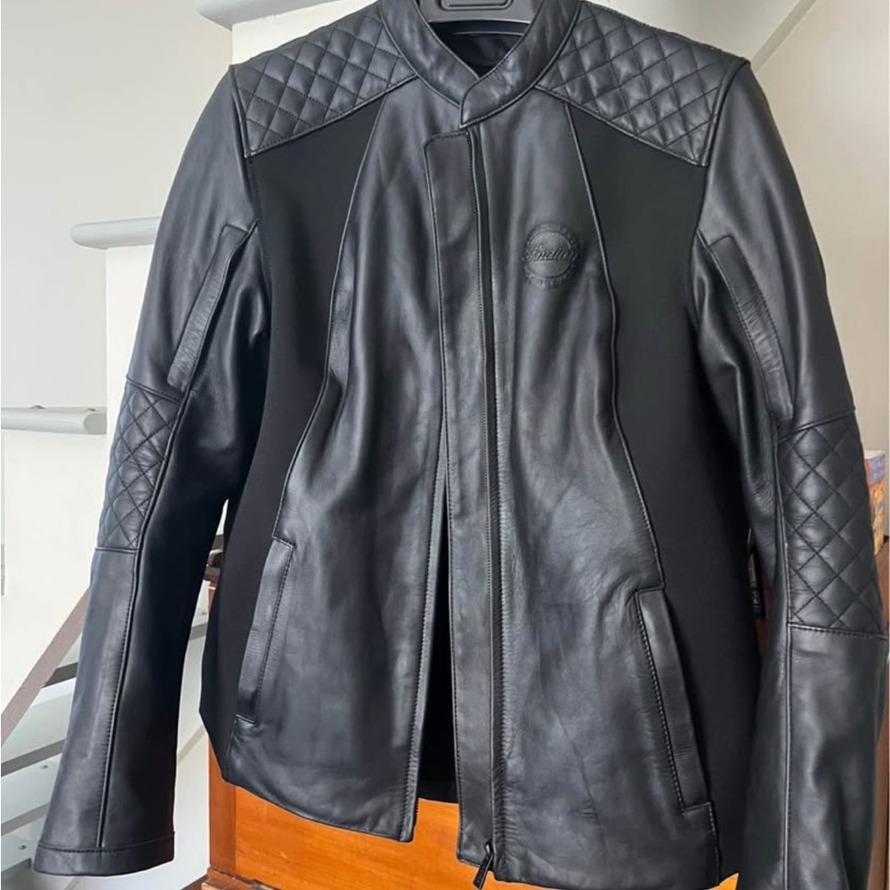 New Indian Motorcycle OEM black leather size women large